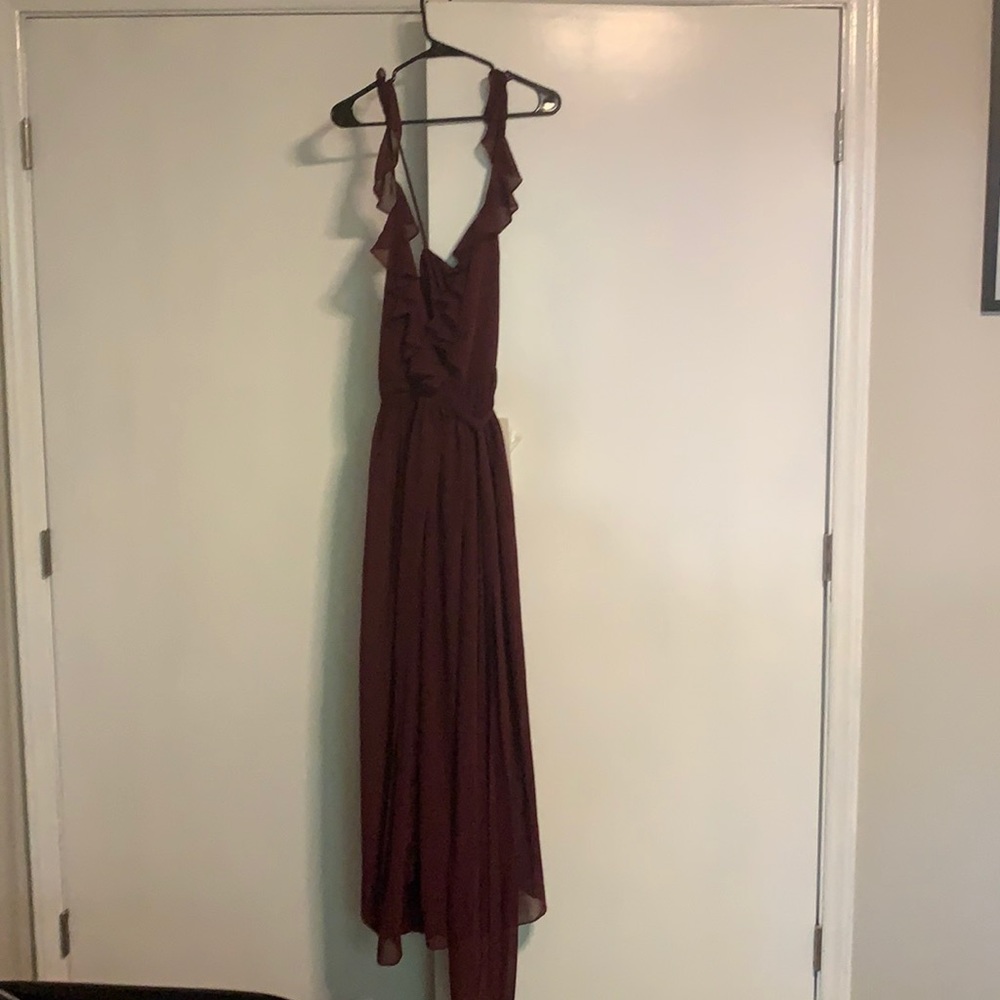 Never worn merlot bridesmaid dress